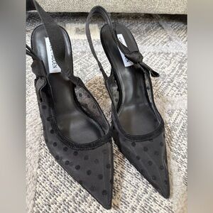 Steve Madden Black Polka Dot Heels
